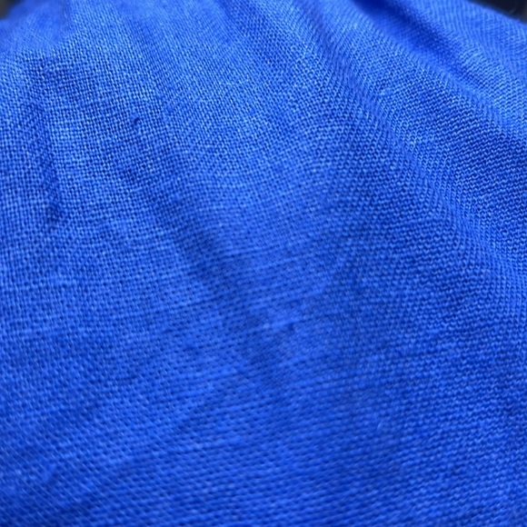 Vince Camuto Blue Wide Leg Linen Blend Elastic Waist Palazzo Pants Beachy Sz S - Picture 7 of 12